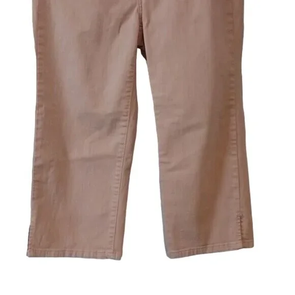 NYDJ Womens Light Tan Crop Jeans, Denim Pants, Size 4 - Picture 3 of 13